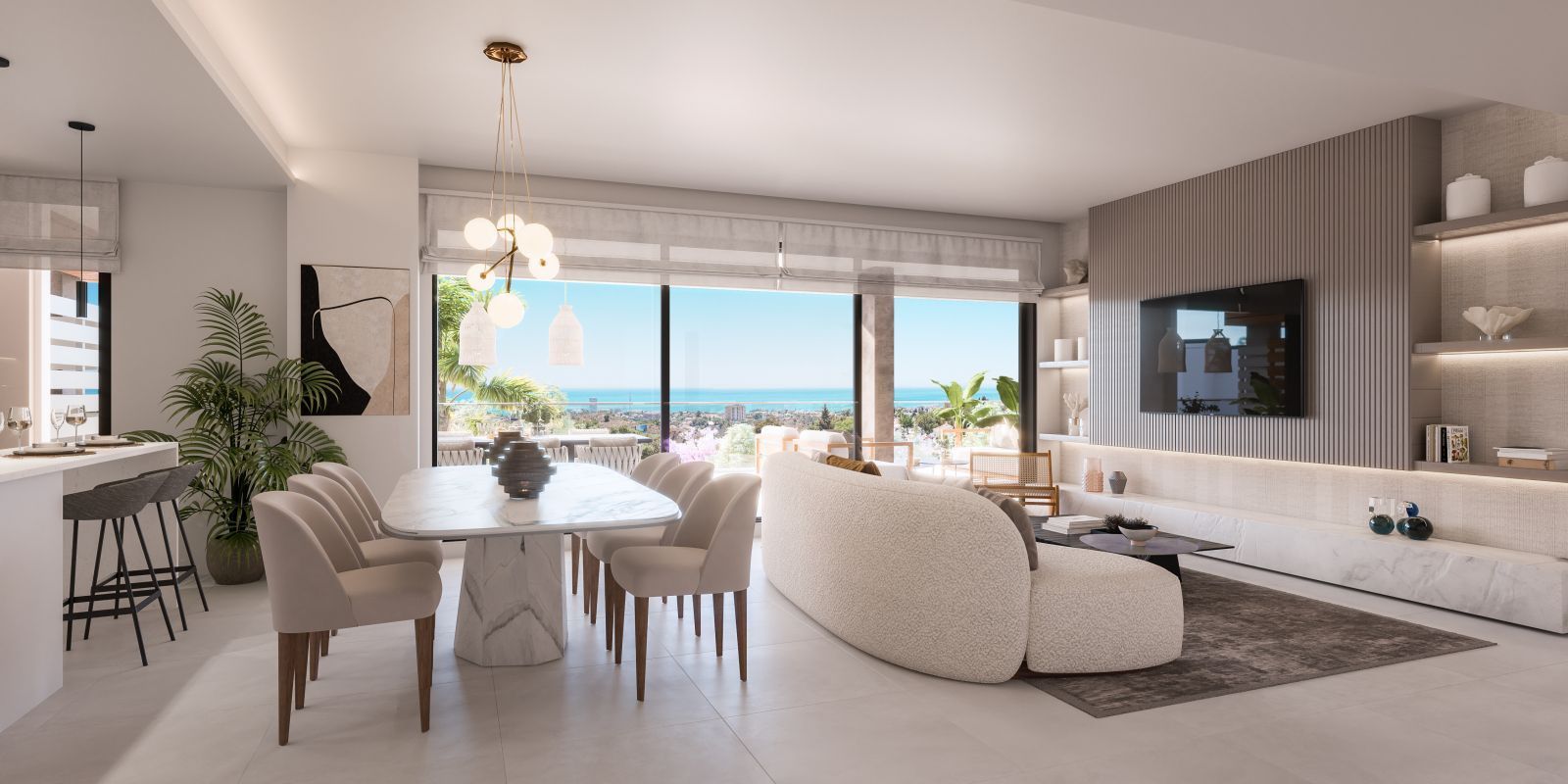 03 modern living dining room