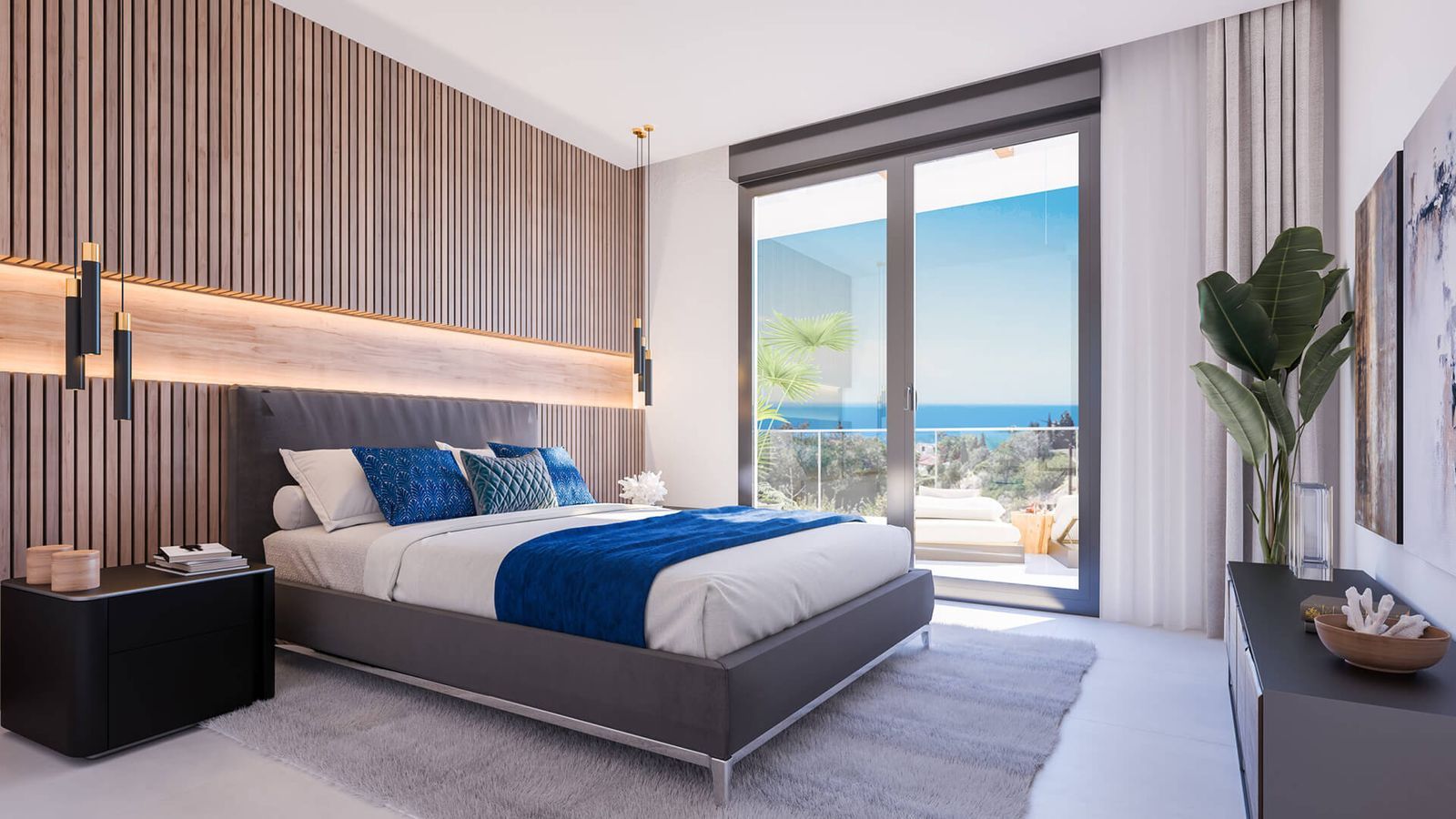 05 modern bedroom with ocean view